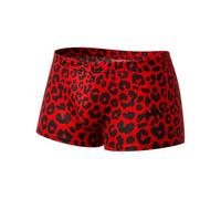 Modus Vivendi - Ropa Interior Bóxers Ajustados Hombre - Leopard Brazil Boxer Red - 1x Tamaño XL