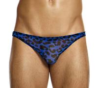 Modus Vivendi - Ropa Interior Slip Hombre - Leopard Mesh Low Cut Brief Blue - 1x Tamaño M