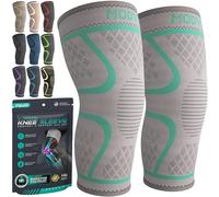 MODVEL Paquete de 2 rodilleras de compresión para hombres y mujeres, rodilleras para correr, ortopédicas para el alivio de rotura de menisco, artritis y malestar articular (L)