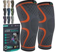 MODVEL Paquete de 2 rodilleras de compresión para hombres y mujeres, rodilleras para correr, ortopédicas para el alivio de rotura de menisco, artritis y malestar articular (M)