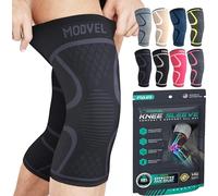 MODVEL Paquete de 2 rodilleras de compresión para hombres y mujeres, rodilleras para correr, ortopédicas para el alivio de rotura de menisco, artritis y malestar articular (L)