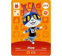 Moe 273 - Tarjeta Amiibo de Nintendo Animal Crossing Happy Home Designer