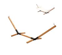 MOE UHANE Hamaca de Madera para jardín y hogar, Montaje rápido sin Tornillos ni Herramientas, Madera Natural y compuestos metálicos, Compacto, 100% ecológico