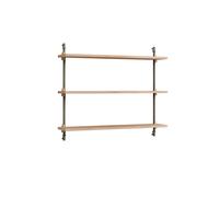 MOEBE Estantería de pared Wall Shelving Roble-warm grey. 92×65×17.5 cm. WS.65.1