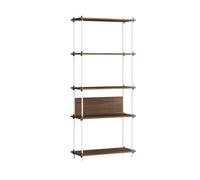MOEBE Estantería Shelving System Classic Roble ahumado-white. 86×200×35 cm. S.200.1.A