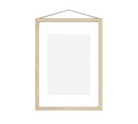MOEBE Marco de fresno Moebe A4 23.4x31.7 cm Transparent. Wood. Black