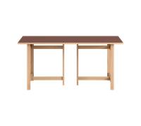 MOEBE Mesa de comedor Moebe Rectangular Burgundy. 160x90 cm