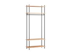 MOEBE Moebe shelving system s.200.1.F Roble-negro