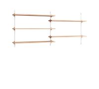 MOEBE Moebe wall shelving ws.65.2.B Roble-blanco