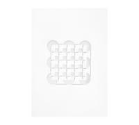 MOEBE Obra de arte Relief circles & squares 21x29.7 cm Off White