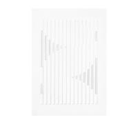 MOEBE Obra de arte Relief organic lines 21x29.7 cm Off White