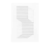 MOEBE Obra de arte Relief shifted lines 14.8x21 cm Off White