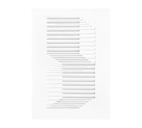 MOEBE Obra de arte Relief shifted lines 21x29.7 cm Off White