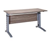 Möbelpartner 701429 Till - Escritorio con acabado en roble trufado, aprox. 140 x 65 x 69,5-87,5 cm