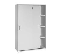 Möbelpartner Archivador Manni, Gris Claro, Aprox. 100,0 x 39,5 x 152,8 cm