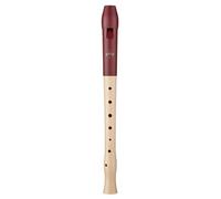 Moeck Grabadora Flauto 1 Plus 1020 Arce, cabeza de plástico/rojo
