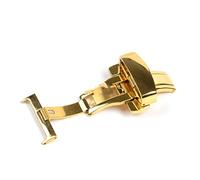 MOEENS Hebilla Reloj de Repuesto Hebilla de despliegue de mariposa de 5 Unids para correas de reloj, doble clic en Relojes de relojes Accesorios de relojes, relojes Hebillas 14-24mm (Color : Gold)
