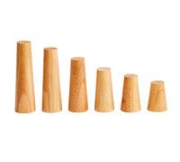 MOEENS Patas para muebles, patas de madera torneadas, 10 unidades, mesita de noche, patas de mesa de madera maciza, patas redondas de madera maciza, pies de madera para sofá de madera (color: 6 cm de