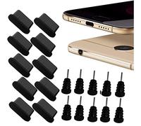 MOELECTRONIX 10 protectores de polvo USB 3.1 tipo C, aptos para Blackview BV7200, tapón antipolvo tipo C, color negro