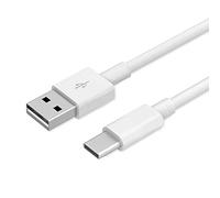 MOELECTRONIX Cable USB 3.1 tipo C para Blackview BV9700 Pro, con conector largo, cable de datos tipo C, color blanco