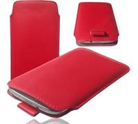 MOELECTRONIX Funda para Honor 400 Pro | Funda fina de protección para smartphone con pestaña | 1G rojo