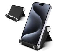 MOELECTRONIX Soporte de teléfono móvil para Blackview BV4800 BV6600 BV6200 Pro BV5300 BV8900 BV8300 BV9000 BV9000 BV9500 | Soporte de mesa para teléfono móvil | Soporte plegable A1 negro