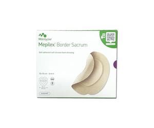 Mölnlycke Mepilex Border Sacrum 15x15 cm | Apósito de Espuma de Silicona de 5 Capas para Úlceras por Presión | Tecnología Safetac | 5 Unidades.