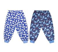 MOEMOE BABY Calzones de Entrenamiento, Algodón Bragas de Aprendizaje para niños el orinal nocturno, Pantalones de pañales para niños, azul 7-9 años