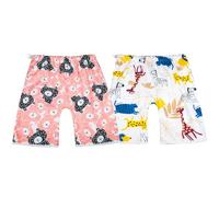 MOEMOE BABY Calzones de Entrenamiento Algodón Pantalones de Entrenamiento para bebé Pantalones de pañales Reutilizables 2 Paquetes, Osos, 4-8 años