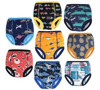 MOEMOE BABY Calzones de Entrenamiento Reutilizables Braguitas de Entrenamiento pañal de Aprendizaje, 100% algodón, Calzoncillos para orinarr, Pack de 8, 5 años