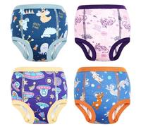 MOEMOE BABY Calzones de Entrenamiento Reutilizables,Ropa Interior de Entrenamiento para niños y niñas, Bragas de Aprendizaje para niños (4 Paquetes) Morado 6 años