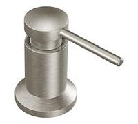 Moen 3942SRS Dispensador de jabón de Cocina y loción con Botella Recargable por Encima del Fregadero, Acero Inoxidable Resistente a Las Manchas, 1.125