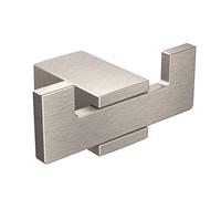 Moen BP3703BN KYVOS - Gancho doble para bata BN, níquel cepillado, S