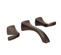 Moen T6906ORB Voss - Grifo de baño doble con montaje en pared, marrón, .5