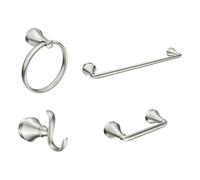 Moen Wellton 4-Piece Bath Hardware Set - Default Title