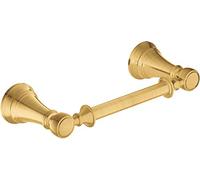 Moen YB8408BG Portarrollos de Papel higiénico de Doble Poste Giratorio, Oro Cepillado