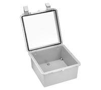 MOERAE Caja de Conexiones, 150 x 150 x 90 mm, Caja de Derivación Eléctrica con Tapa Clara, Caja de Electrónica IP65 Impermeable para Exteriores e Interiores