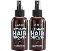MOERIE - Serum para el crecimiento del cabello, 3 x 150 ml, para acelerar el crecimiento del cabello, para mujeres y hombres, con minerales, cafeína y biotina, vitaminas contra la caída del cabello