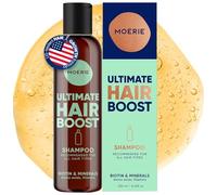 Moerie Ultimate champu de cabello crecimiento - pelo Grueso y Abundante - Shampoo Anticaída Mujer - Producto voluminizante - vegano - sin parabenos ni silicona - todo tipo de cabello - 250 ml