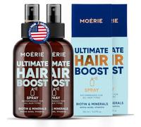 Moérie Ultimate Hair Boost Spray Diseñado para Fortalecer & Restaurar la Salud Capilar - Serum Capilar 100% Natural con más de 100 Vitaminas, Minerales y Aminoácidos - Aroma Fresco - Empaque Doble