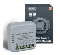 MOES Interruptor Inteligente Zigbee,MINI Smart Switch WiFi,Módulo Interruptor(Zigbee Hub Requerido),Compatible Alexa y Google Home,Control Tuya/Smart life APP,2 Vía