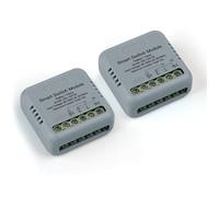 MOES Mini Interruptor de Luz Inteligente Zigbee, Módulo Con Cable Neutro y Puerta de Enlace, Control de Aplicación Compatible Con Alexa y Home, 10A