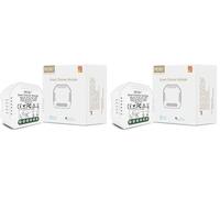 MOES Mini WiFi Módulo Interruptor de atenuación LED empotrado regulador inteligente, Smart Life App y control remoto inalámbrico, Soporta control de voz de Alexa/Google Assistant, Solo red de 2.4Ghz