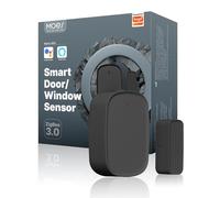 MOES Sensor de Puerta y Ventana Inteligente, Requiere Pasarela ZigBee Tuya, Detector Inalámbrico para Sistema de Alarma y Hogar, Compatible con Smart Life/MOES/Tuya, 1 Unidad