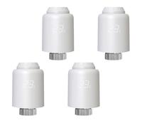 MOES Termostato de radiador inteligente, termostato de calefacción WLAN (requiere MOES ZigBee Hub, programable con detección de ventanas, compatible con Alexa y Google Home, 4 unidades)