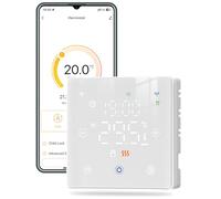MOES Termostato ZIGBEE a batería calefaccion la Caldera, Termostato programable controlable por Voz, Apto para calderas de Gas de 2 Hilo, Compatible con Google Assistant/Alexa/Tuya/Smart Life