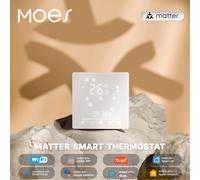 MOES Tuya Matter WiFi termostato inteligente controlador de temperatura caldera de agua calefacción eléctrica con Alexa Google Apple Smartthings Matter Water Heat