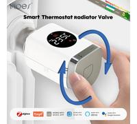 MOES Tuya Zigbee/Wifi TRV válvula termostática para radiador controlador de temperatura programable inteligente Alexa Google Home 1 PCS ZigBee