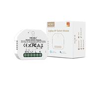 MOES Tuya ZigBee y RF433 Inteligente Interruptor Inalambrico Rele Módulo, Control de Alexa, compatible con la app Smart Life Tuya Google Home, requiere Tuya Zigbee HUB