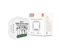 MOES ZigBee Mini Smart Alexa regulador de luz, módulo relé, interruptor inalámbrico LED, compatible con Smart Life Tuya Amazon Alexa Google Home. Funciona solo con Tuya ZigBee Hub
